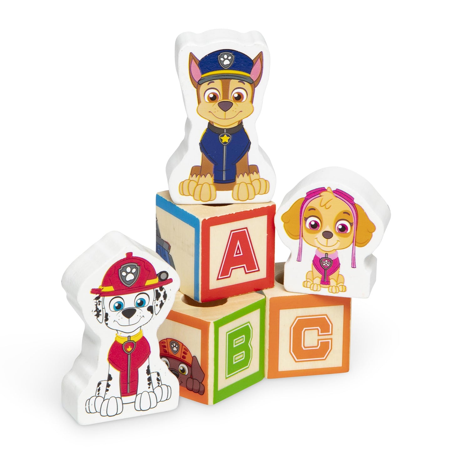 Melissa & Doug PAW Patrol Wooden ABC Block Truck (33 Pieces)
