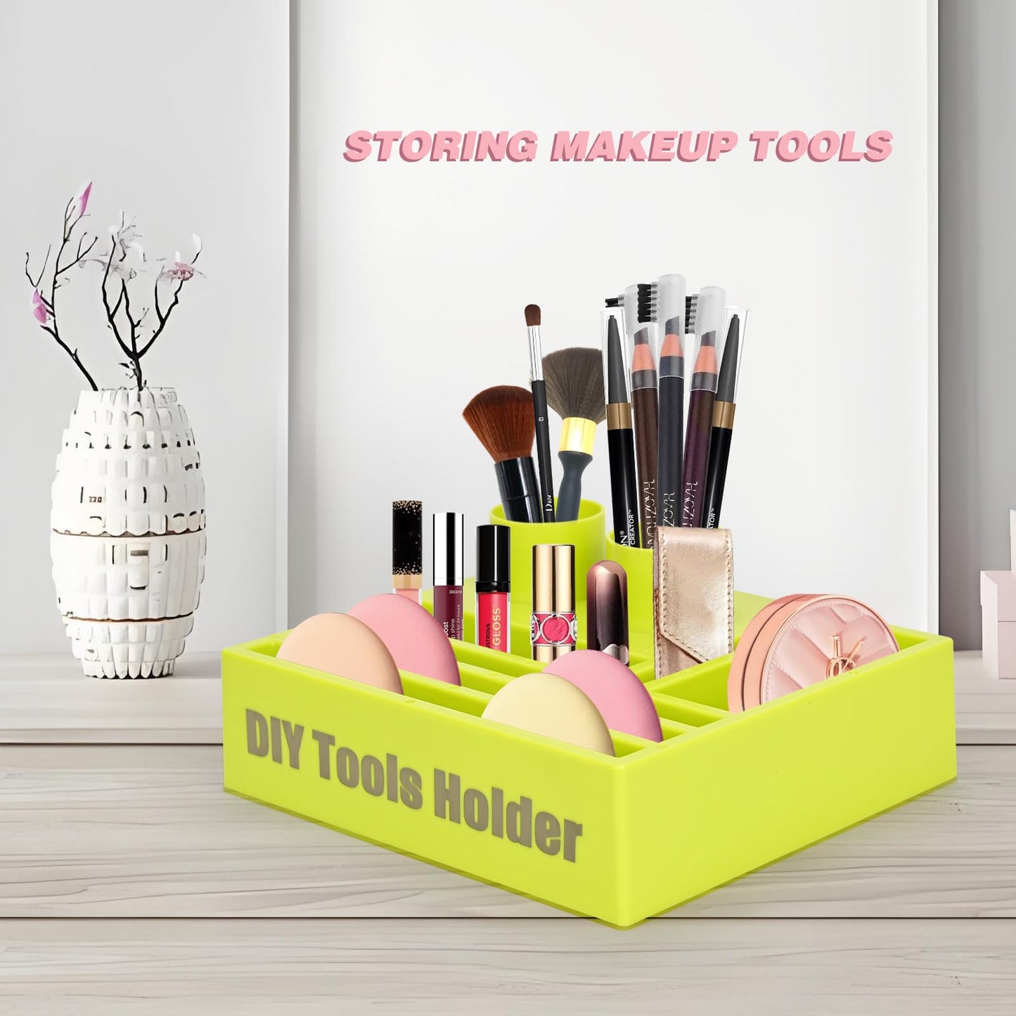EHDIS Multipurpose Caddy Organizer 2PCS Desk Organizers DIY Tool Holder for Vinyl Wrap Kit, Home Office Supplies, Art Supplies, Make-up & Kitchen Use
