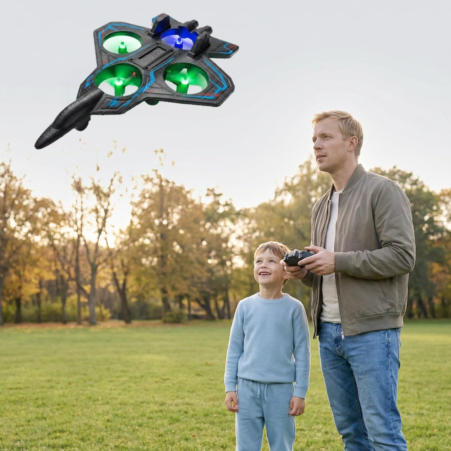 Remote Control Airplane RC Plane for Kids Adults, Easy to Fly 2.4GHz RC Fighter Jet Model Plane, Durable Foam Glider Aircraft for Beginners with Long Flight Time - Best Gift Toy