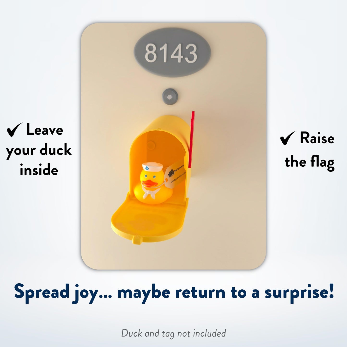 Cruise Duck Mailbox Magnet – The Original Leave a Duck Take a Duck Mailbox for Cruise Ship Doors, Fun Cruise Accessory and Essential Travel Gift by Bow to Stern Shop