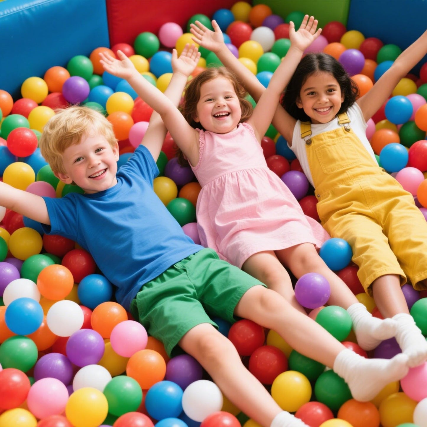 GOGOSO Ball Pit Balls for Toddles Kids Plastic Ballpits Accessories Crush Proof Durable Fun Shape Play Baby Bath Toys,2.15inch 500count Mix Color