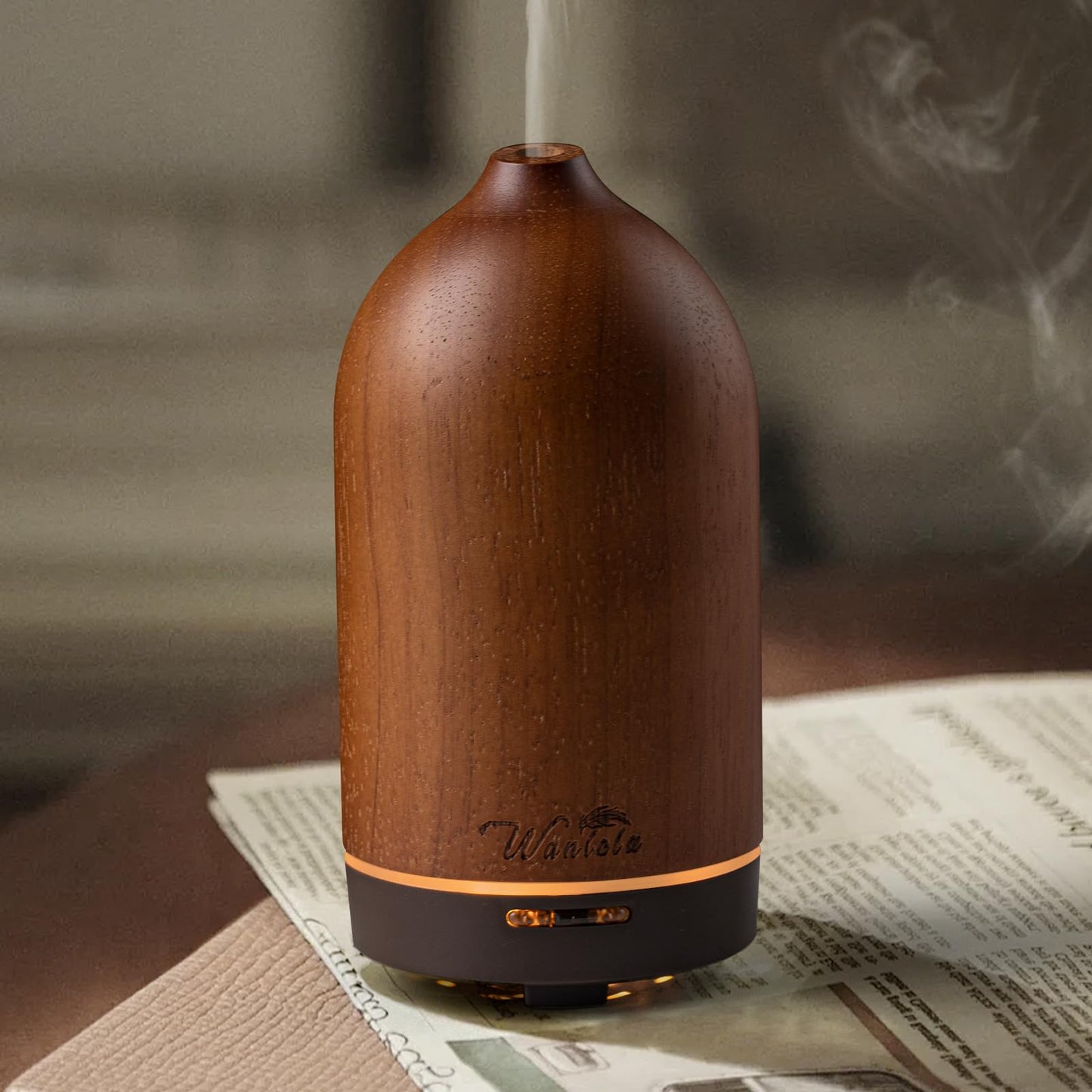 Wanlola 120ml Wood Essential Oil Diffuse - Oil Diffuser for a Pleasant Indoor Atmosphere -Aromatherapy Diffusers for Home or Office