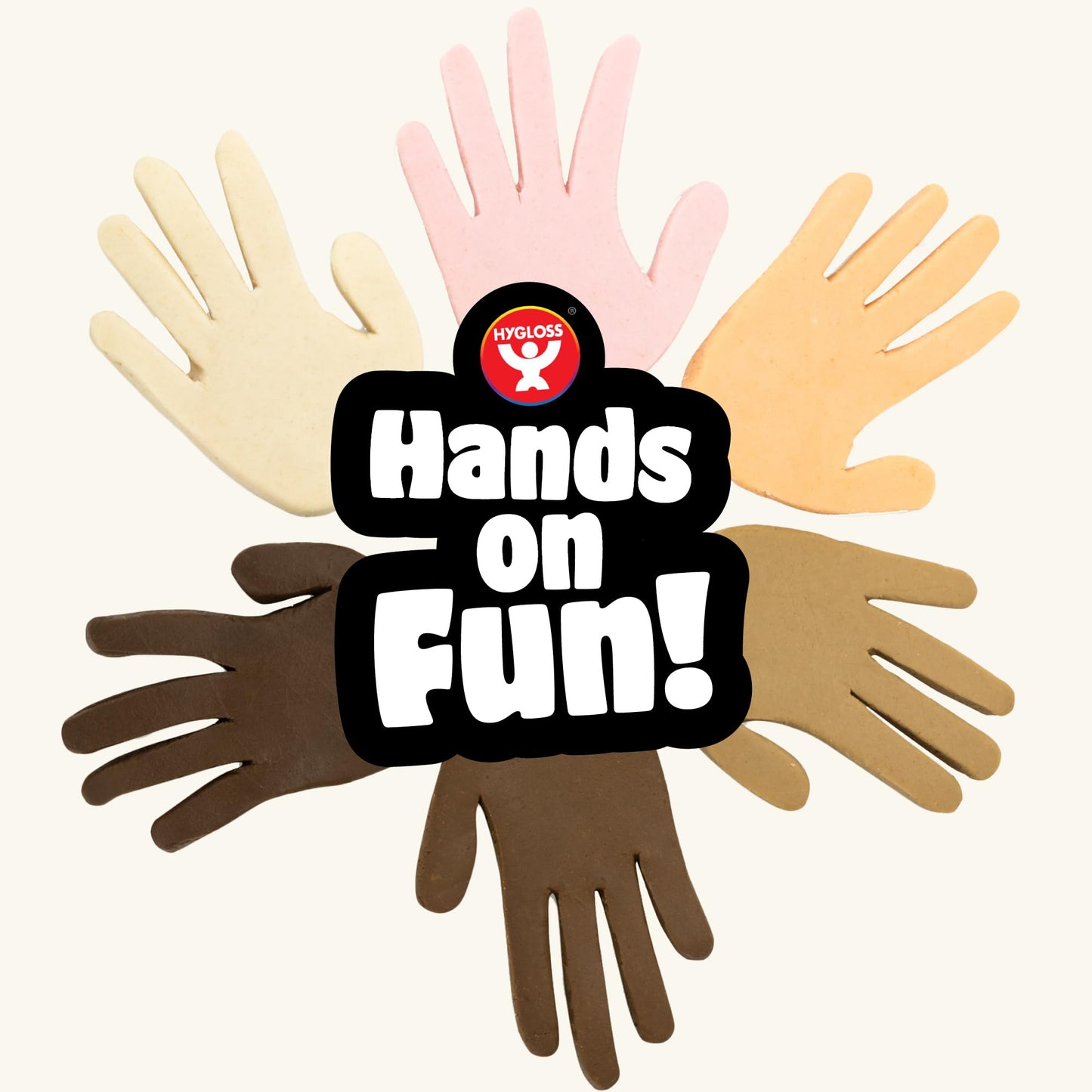 Hygloss Play Modeling Dough for Kids – Multicultural Skin Tones – Safe & Non-Toxic Sensory Dough for Arts & Crafts – Play Clay for Toddler Activities, Preschool Classroom Must-Haves (3 lb, Ivory)