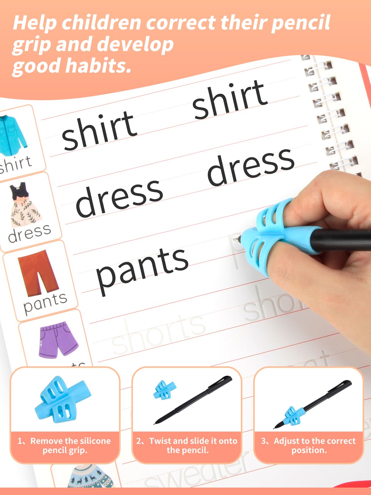 Zuplo Magic Grooved Writing Practice for Kids Ages 3-8, Reusable Handwriting Workbooks for Preschool Learning, Letters Numbers Math & Drawing Tracing Books with Disappearing Ink Pens, Educational Gift