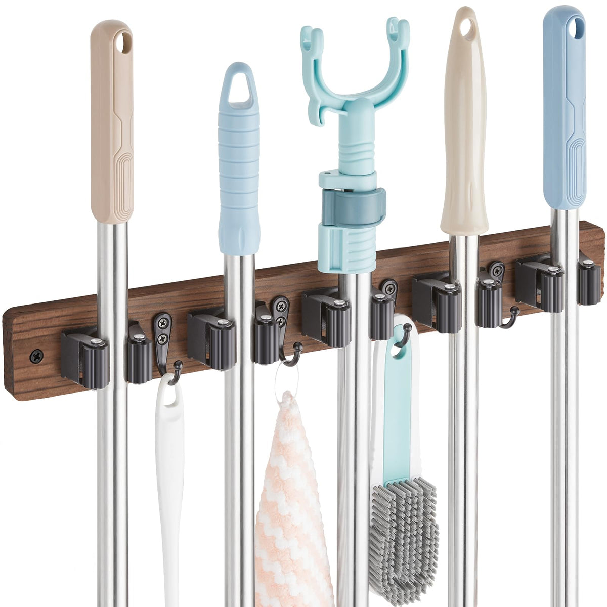 Mop and Broom Holder Wall Mount