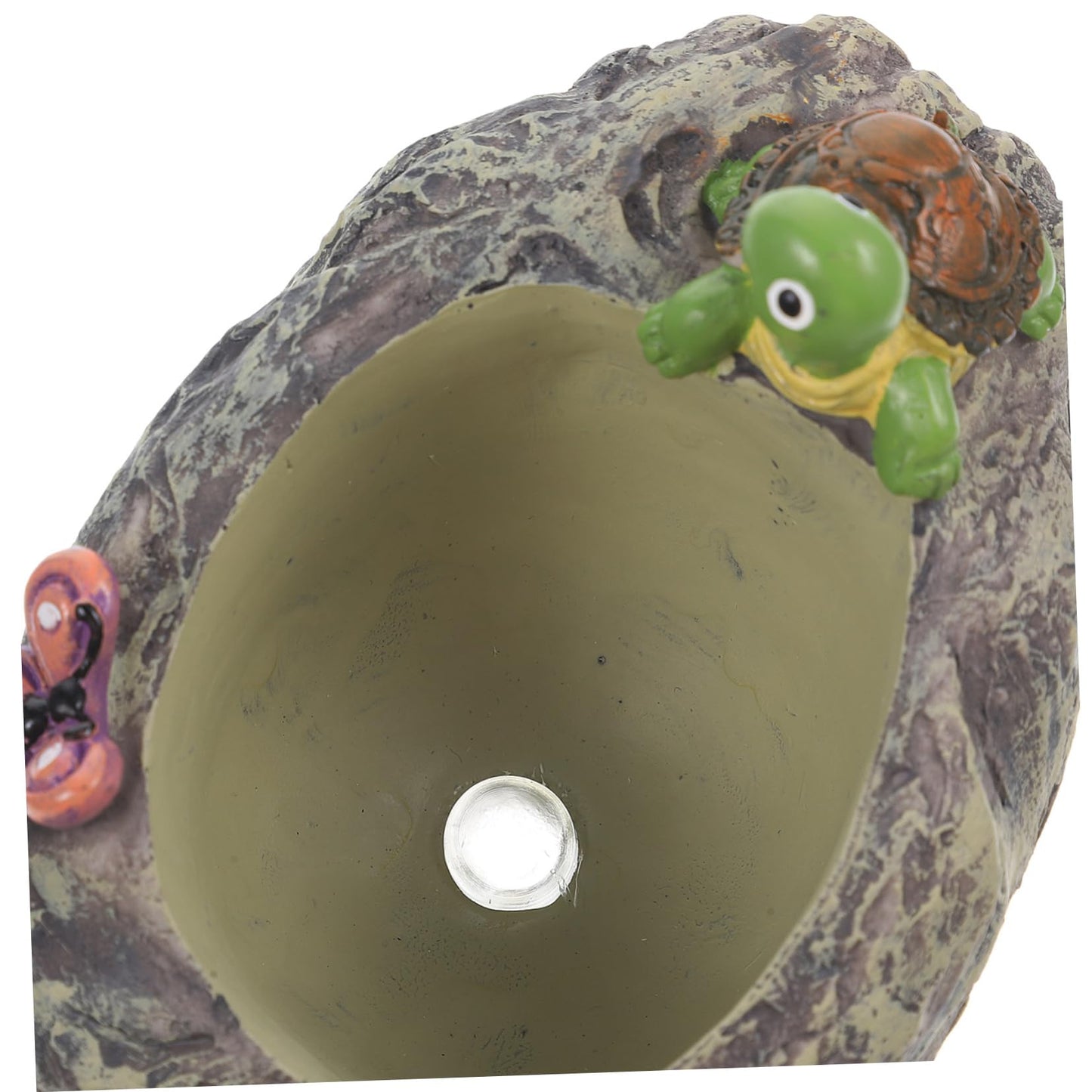 BAZEITFLOW Creative Turtle Resin Flowerpot Decor for Outdoor Landscaping Compact Plant Container with Lovely Design for Garden Patio and Balcony