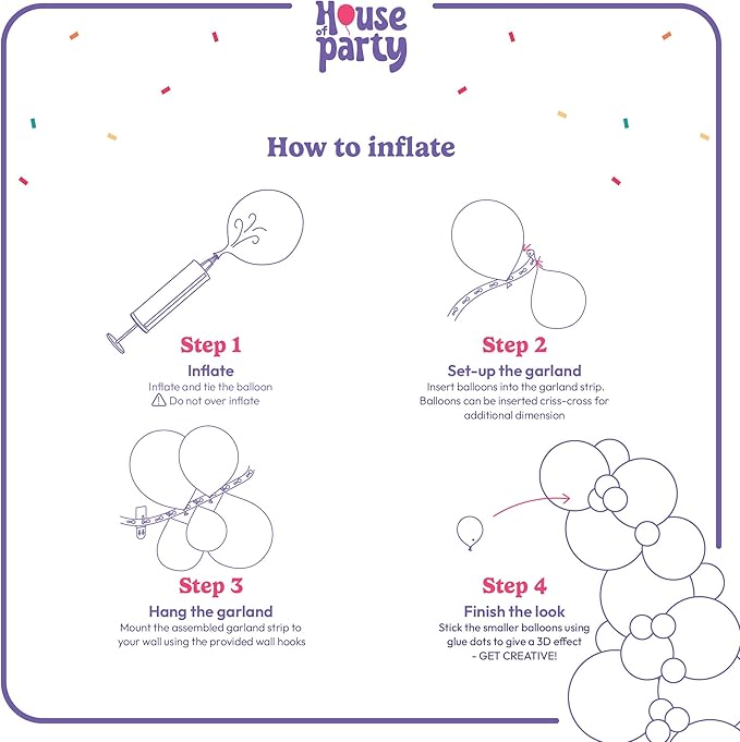HOUSE OF PARTY Royal Blue Balloons - Royal Blue Balloon Garland Kit | 5/12/18 Inch Navy Blue Balloons for Birthday Decorations, Graduation, Christmas, Wedding and Baby Shower