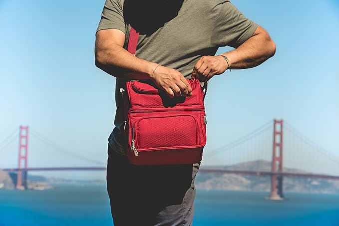 PICNIC TIME NFL unisex-adult NFL Pranzo Lunch Bag, Insulated Lunch Box with Picnic Set, Lunch Cooler Bag