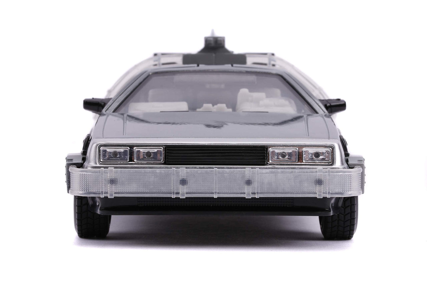 Jada Back to The Future Part II 1:24 Time Machine Die-cast Car Light Up Feature, Toys for Kids and Adults