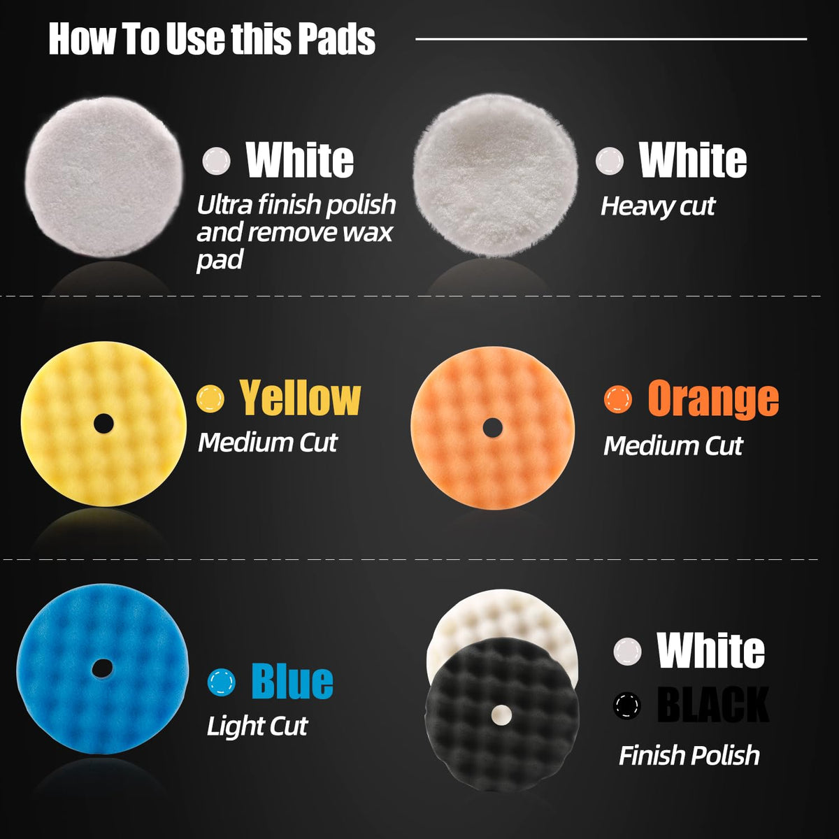 Buffing Polishing Pads (7 Count)