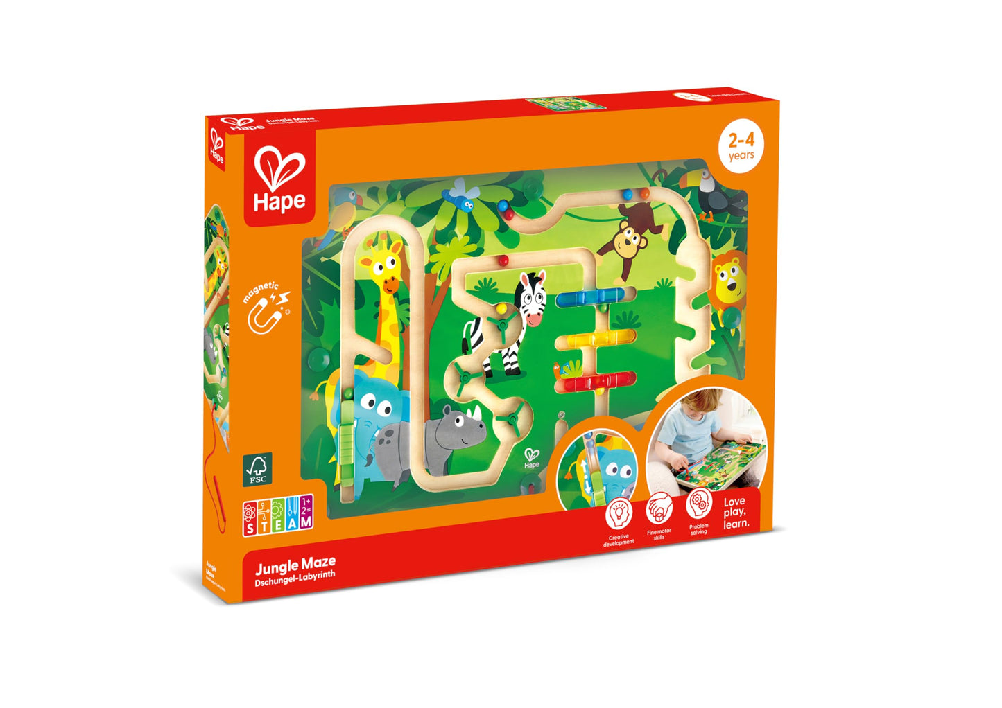 Hape Wooden Jungle Magnetic Maze