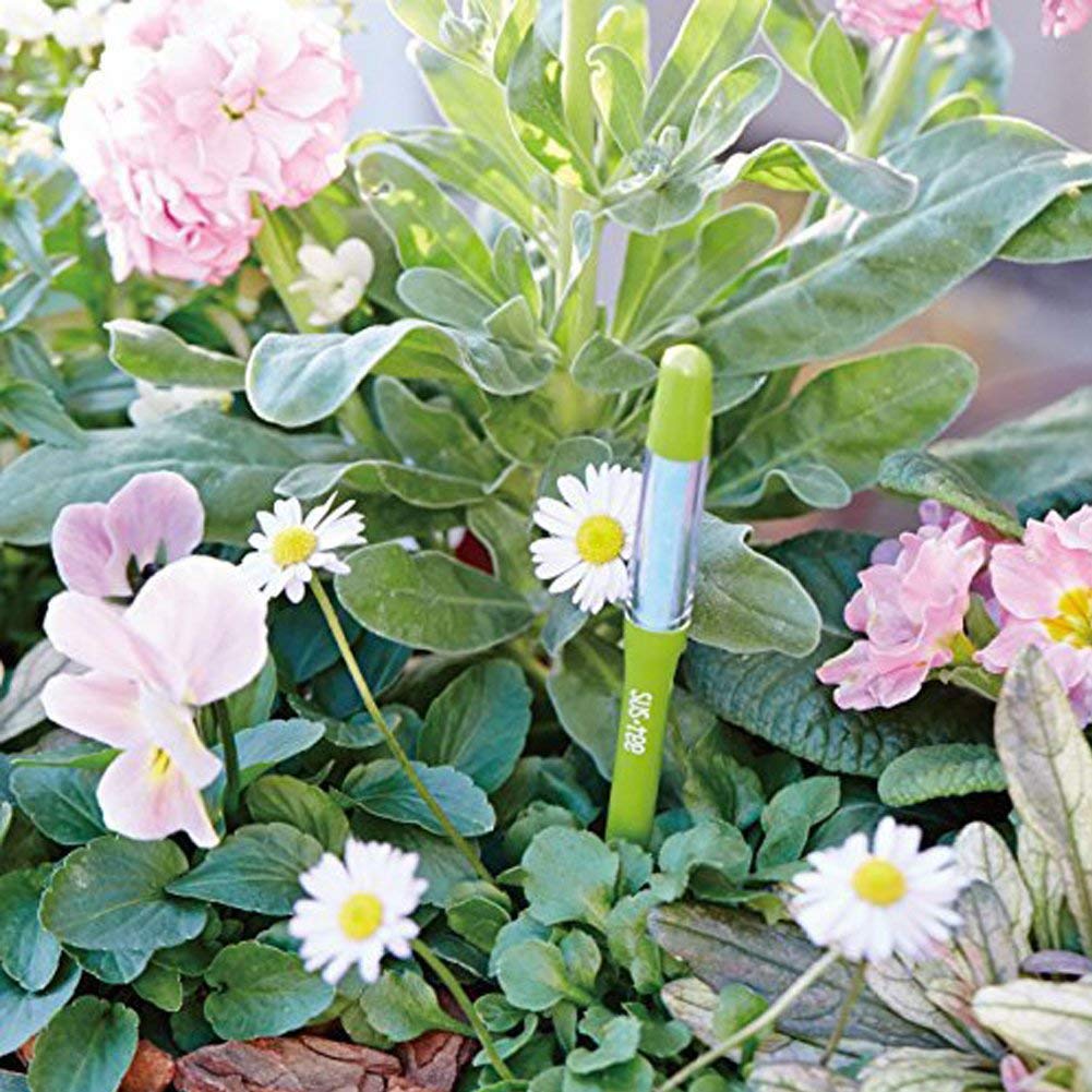 Sustee Large Refillable Insert Aqua Meter (Green) with Core Installed + 2 Additional Large Cores - Plant Moisture Sensor For Potted Plants