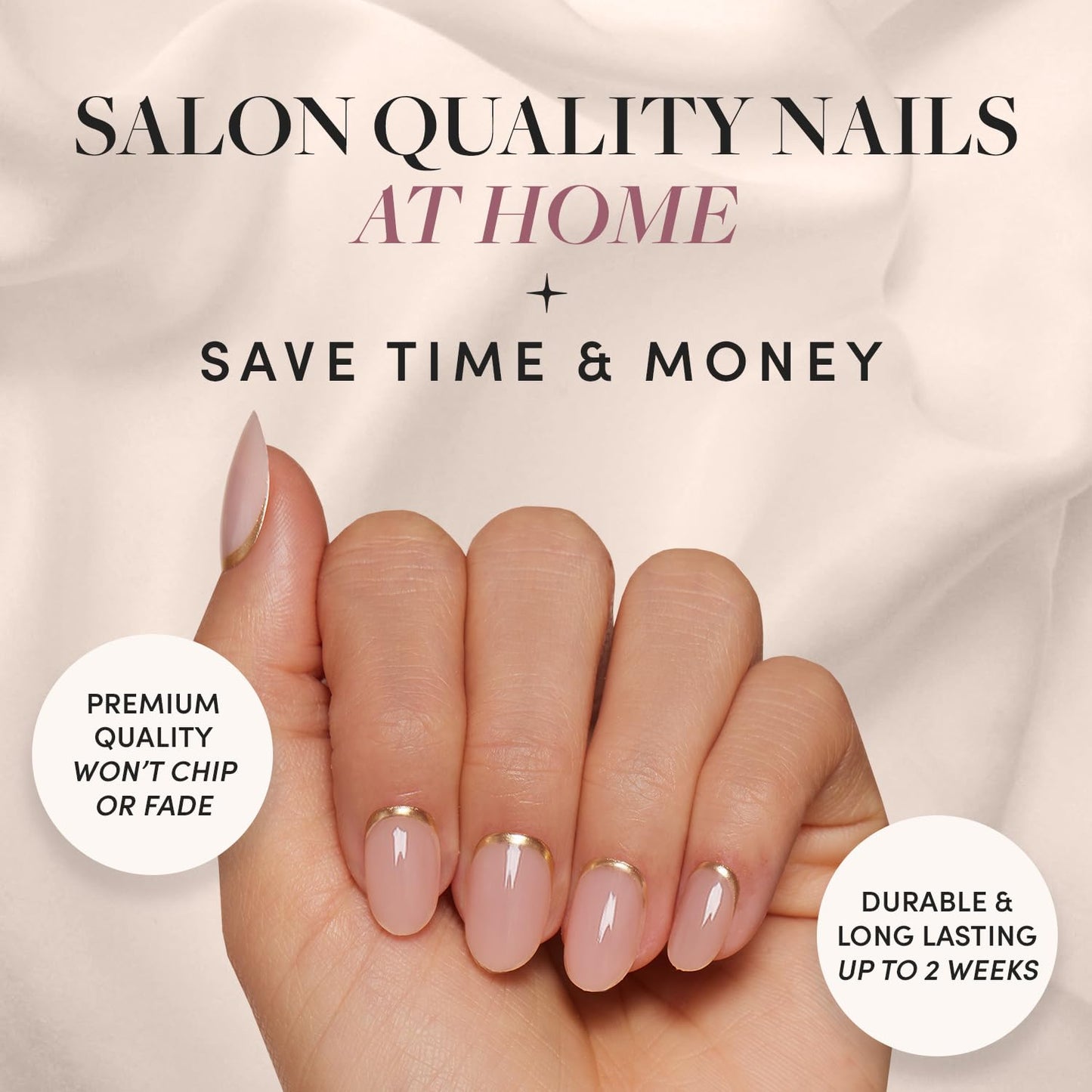 Glamnetic Press-On Nails Bundle - Frosted Cranberry, Goal Digger & Fall Mauve | Short Almond Fake Nails in Deep Red with Jelly Finish | Glossy, Semi-Transparent, Short Round Nails | Muted Blush Mauve