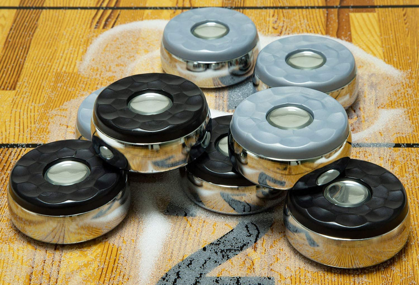 YDDS Shuffleboard Pucks Indoor- Set of 8 - Home Game 2-5/16” (58mm)
