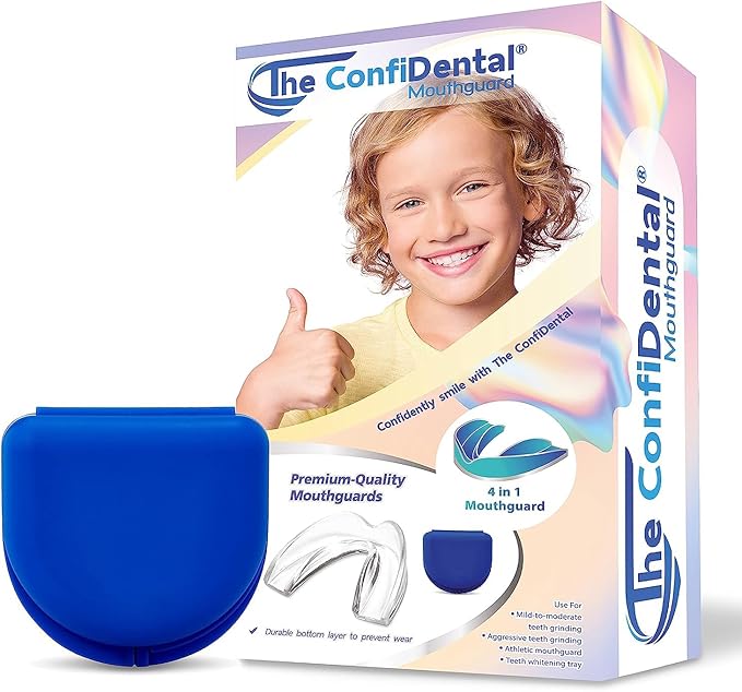 The ConfiDental Mouth Guard for Grinding Teeth at Night - 2 Models for Child or Small Mouth Pack of 6 Moldable Dental Night Guards for Teeth Grinding and Clenching Teeth Grinding Mouth Guard for Sleep
