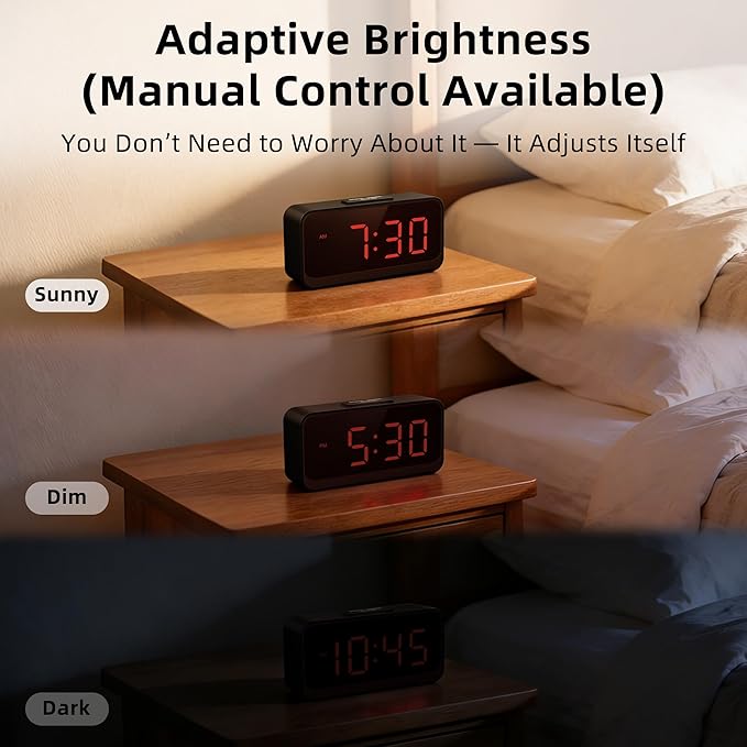 Battery Operated Small Alarm Clock: Compact Cordless Design
