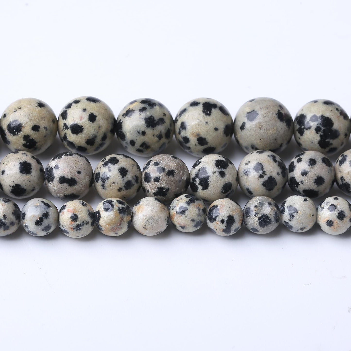 10MM Spotted Round Loose Beads Natural Gem Beads Crystal Energy Stone Beads for Jewelry Making DIY Bracelet Necklaces