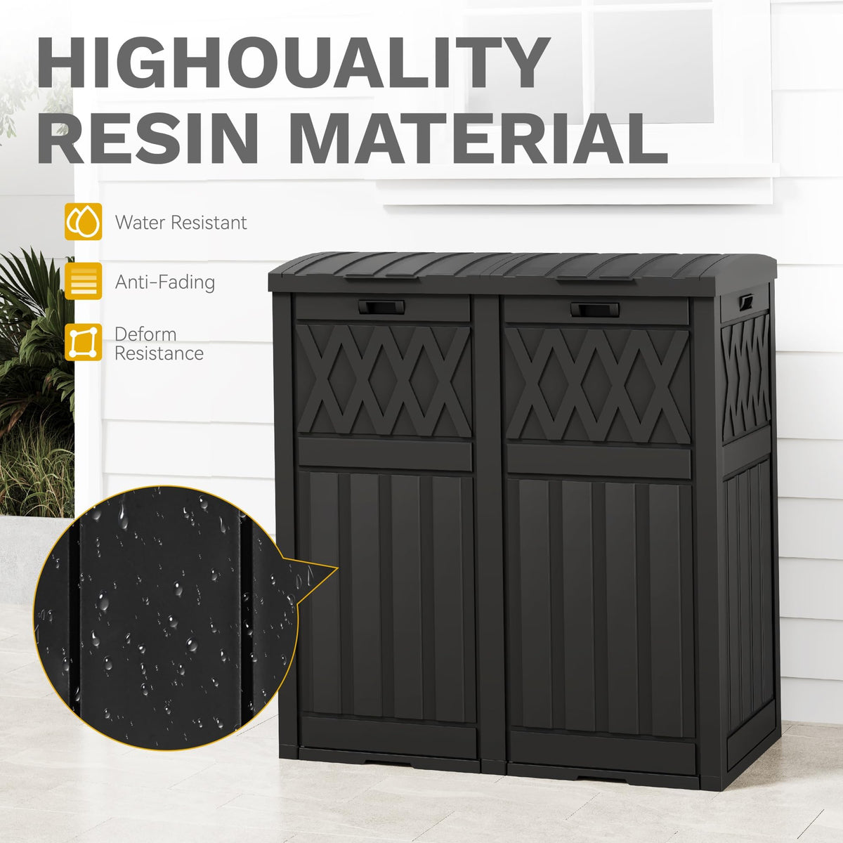 76 Gallon Garbage Dual Can
