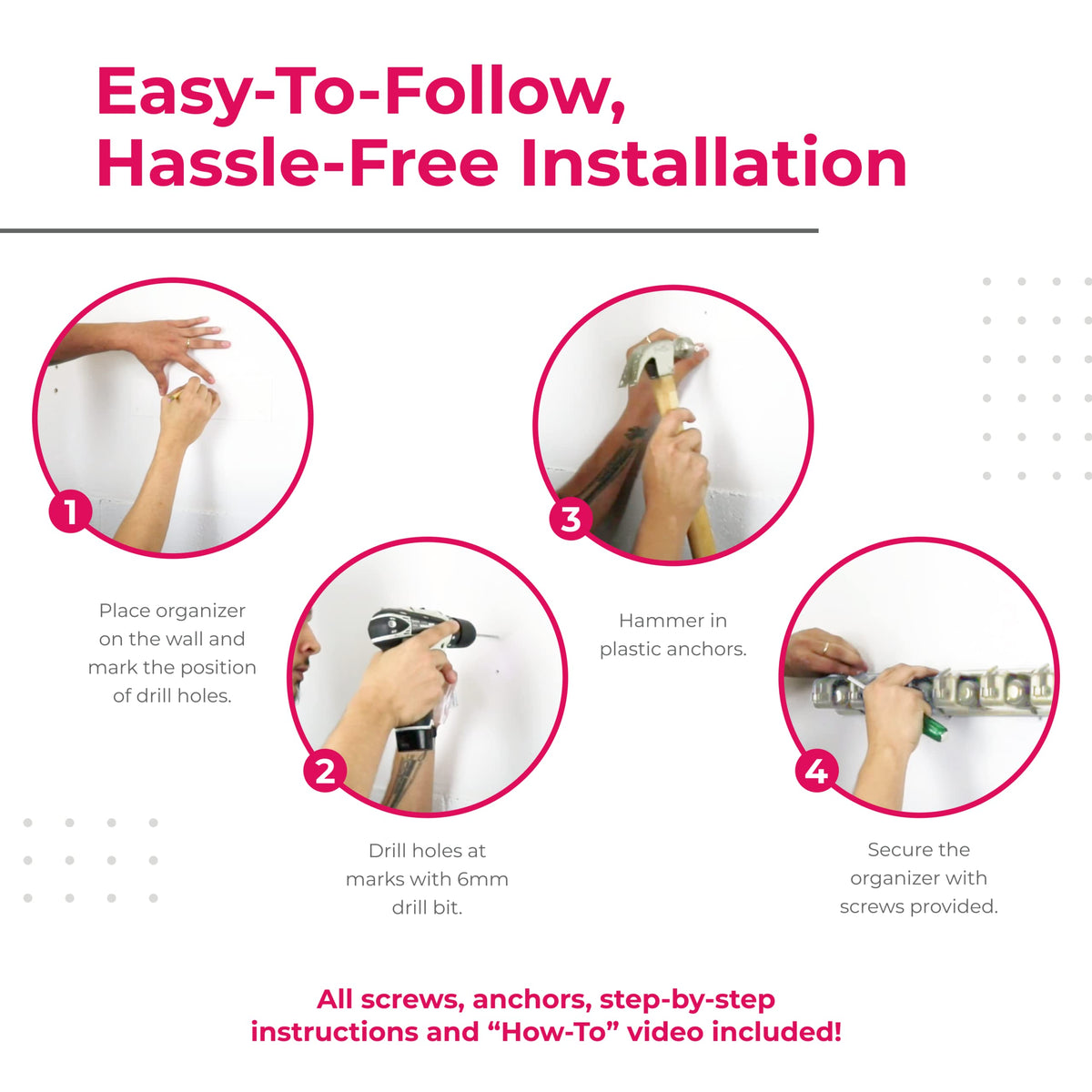 Broom Holder Wall Mount