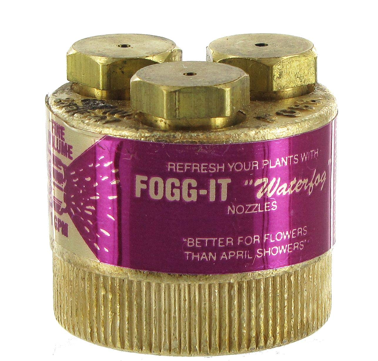 Dramm Fogg-It Mist Spray Nozzle with Brass Jets & Body, Perfect for Delicate Seedlings & Raising Humidty for Wilting Plants, Brass