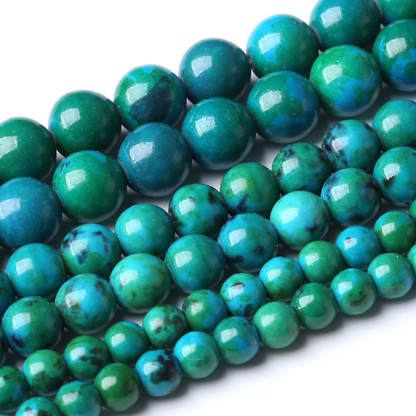 60PCS 6MM Natural Phoenix Stone Beads Round Loose Stone Beads for Jewelry Making DIY Energy Stone Healing Power Bracelet 15"