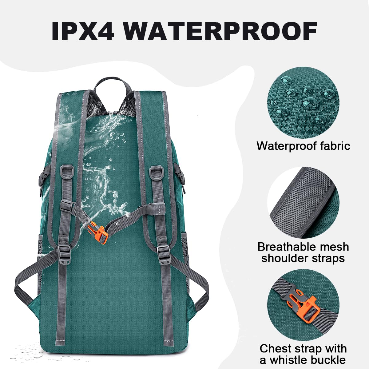 MIYCOO Backpack - Ultra Lightweight Packable Backpack for Travel Camping, Hiking Back Pack Waterproof Foldable Daypack for Men Women Green