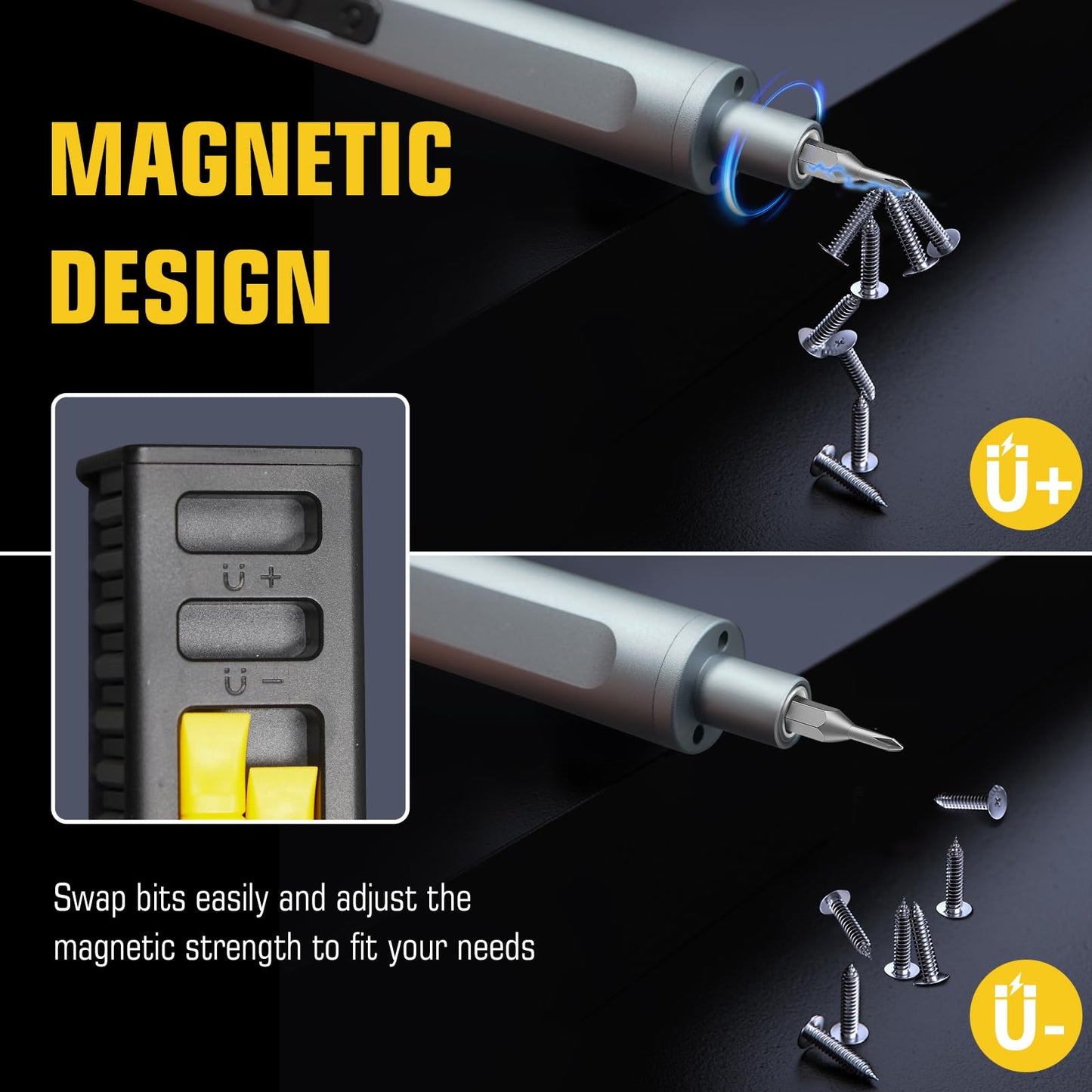 Mini Electric Screwdriver Set, 42-in-1 Electric Precision Screwdriver Set with LED Light, Cordless Small Power Screwdriver Repair Tool for PC Electronics Phone Laptop Watchs Camera