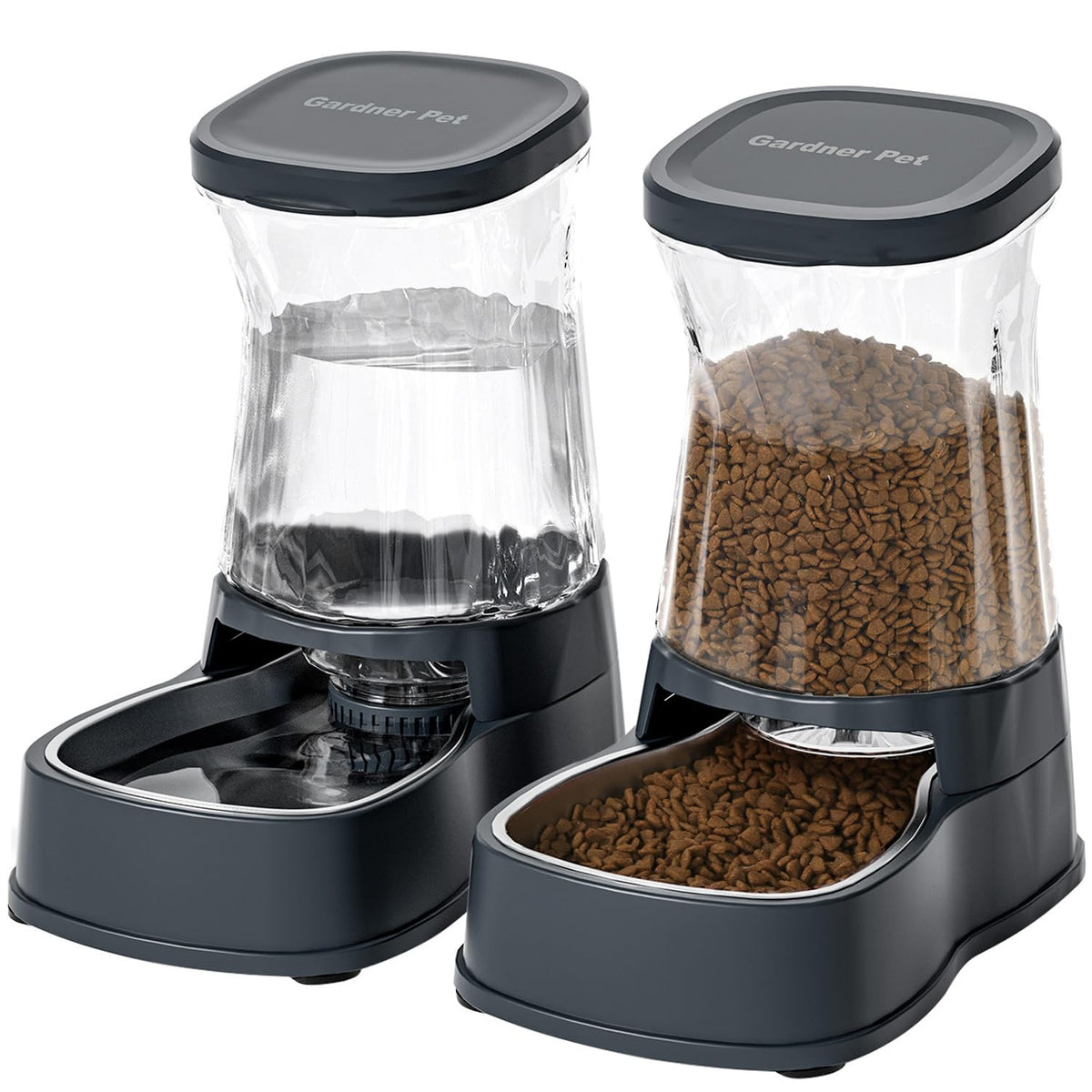 Automatic Dog Water Dispenser, Stainless Steel Bowls Feeder, 100% BPA-Free