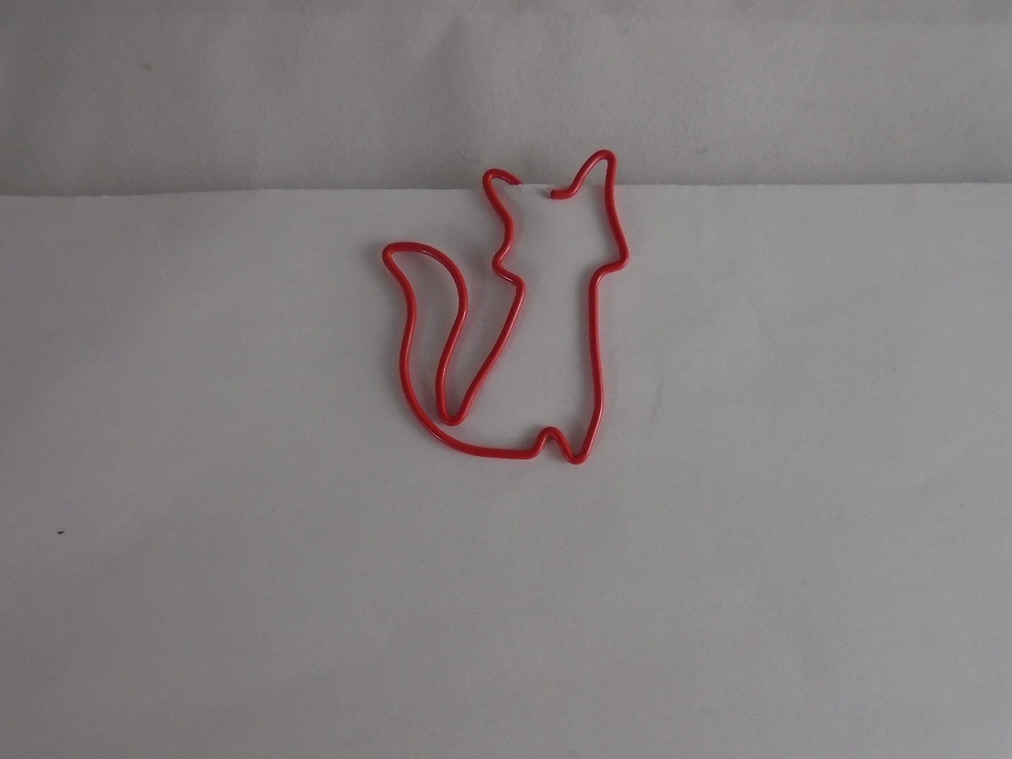 Fox Shaped Paper Clips (100 Count) – Red Decorative Clips for Office, Desk & Collectors – Comes in Tin – Butler in the Home