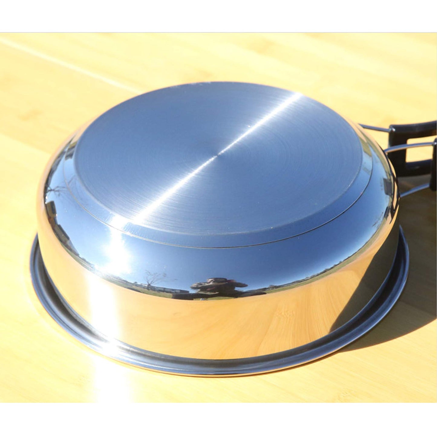CAMPINGMOON 13PCS Camping Cookware Set Stainless Steel Outdoor Nesting Cooking Mess Kit Pots Pans Bowls with Storage Carrying Tote Bag MC210