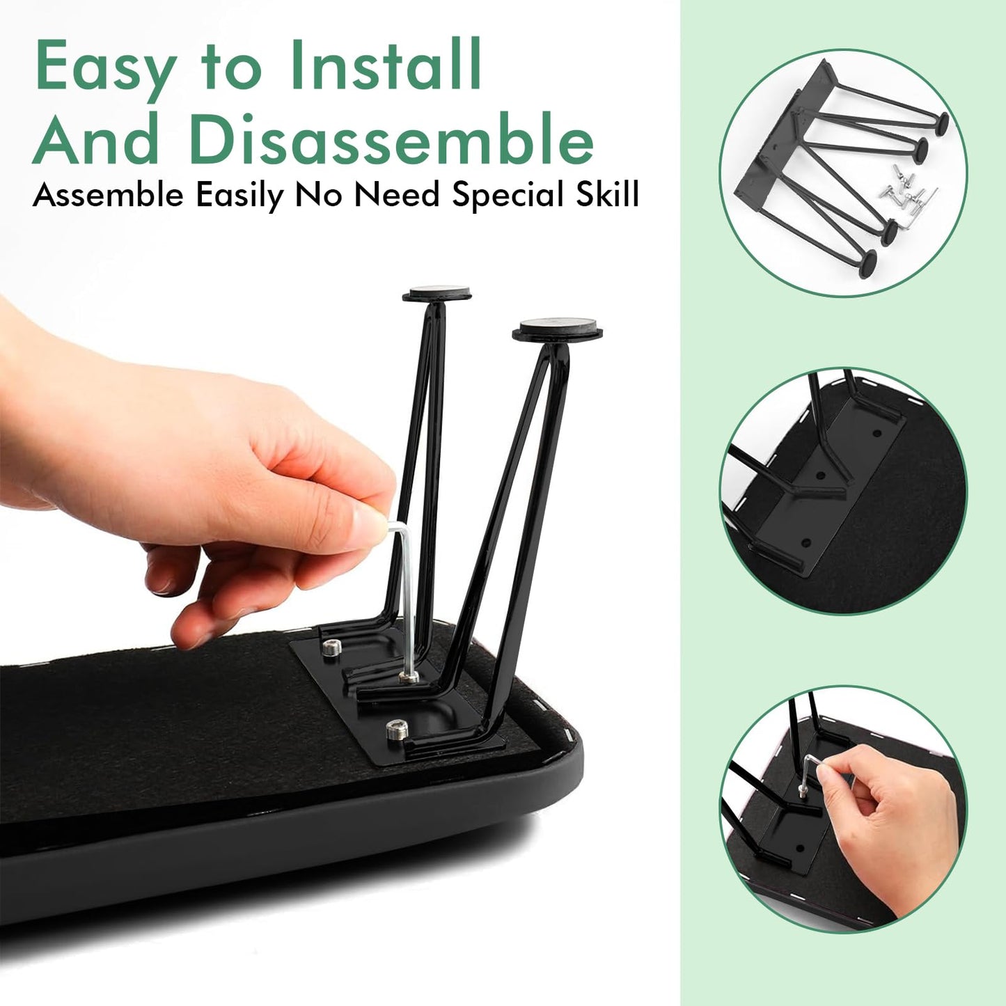 XALINA Black Arm Rest for Nails Tech, Detachable PU Leather Nail Arm Rest for Nail Tech, Ergonomic Nail Hand Rest for Nails Tech, Nail Rest Stand for Professional Manicure Salon & Home Use