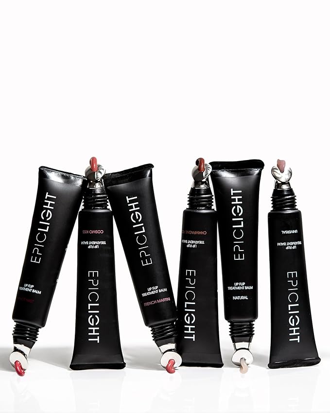 EpicLight Lip Flip Tints Treatment Balm Tube - Lip Balm and Plumper - Peptide Treatment for Lips Volume & Hydration - Plump and Moisturize Lips - Paraben & Sulfate-free, Non-Toxic (Champagne Fizz)