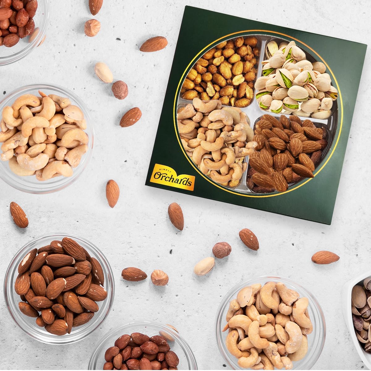 Fathers Day Nuts gift Basket of Cravings Gourmet Collection, Healthy Kosher Snacks, Premium Mixed Nuts Box Bouquet Platter Perfect for a Fathers Day Gift Basket.
