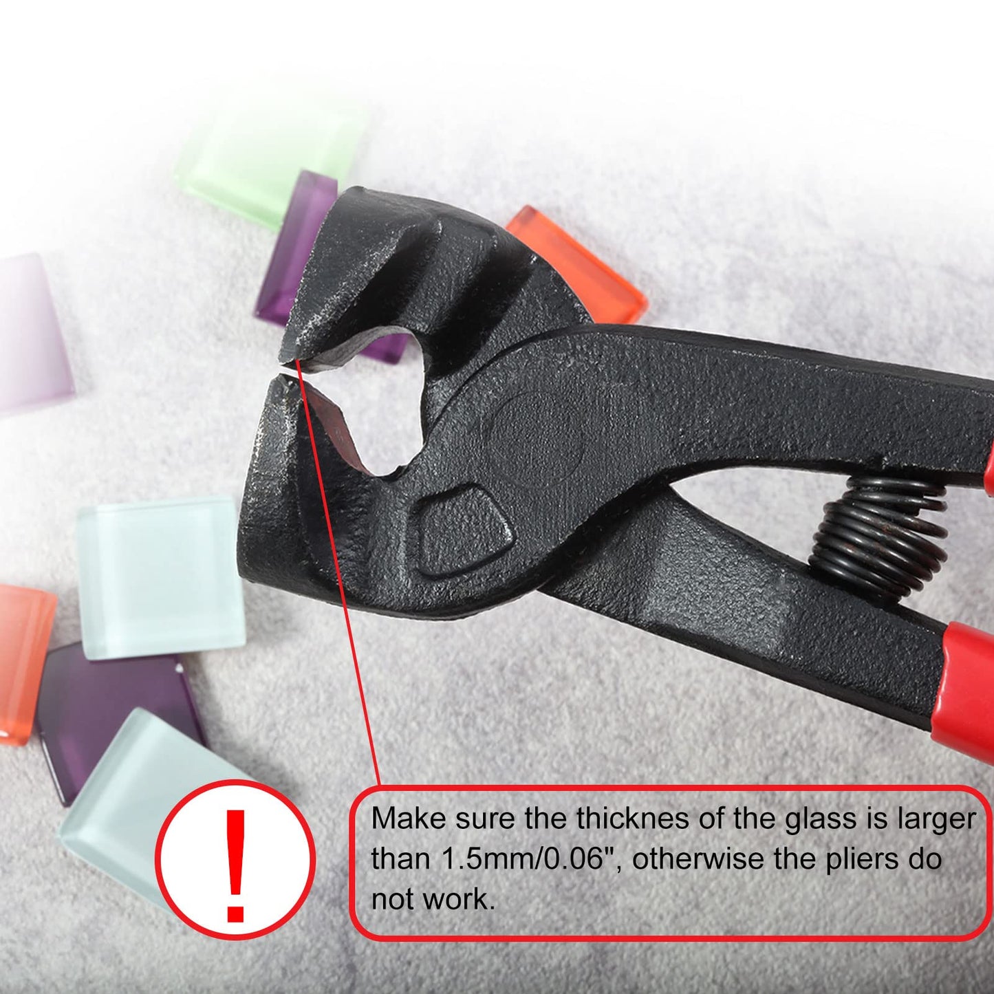SPEEDWOX Tile Nippers for Ceramic Tiles 8 Inches Mosaic Cutter Pliers Tile Nippers Mosaic Tools Nipper Cutting Tools Glass Cutter Ceramic Tile Cutter for Porcelain Glass Mirror