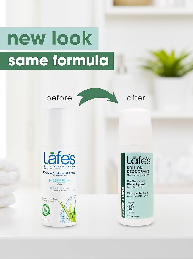 Lafe's | Men's Roll On Aluminum Free Deodorant Variety - Active, Extra Strength, Fresh | Vegan, Cruelty Free, Gluten Free, Paraben Free & Baking Soda Free with 24-Hour Protection; 3 Pack (3oz each)