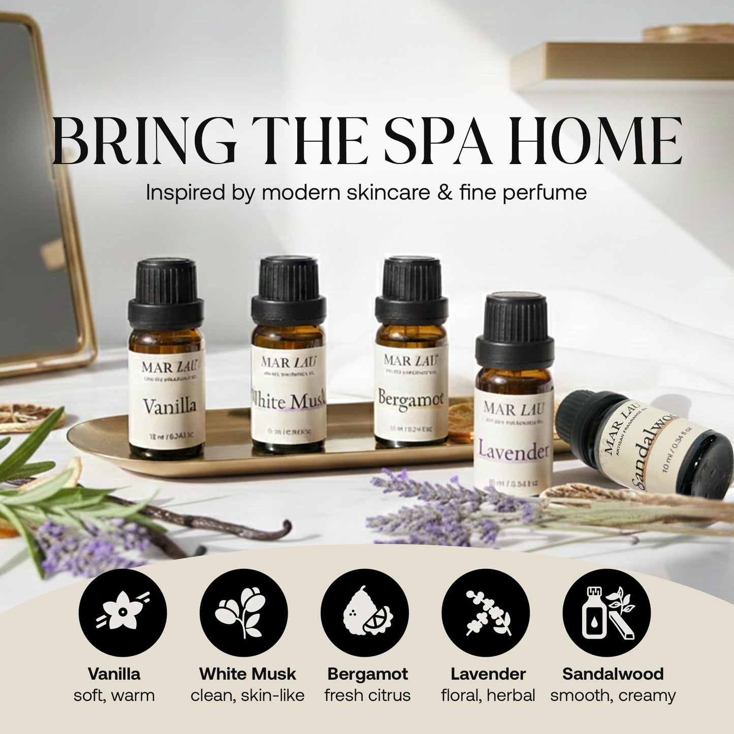 Mar Lau Soy Candle Making Kit for Adults – Complete DIY Candle Making Kit with 5 Fragrance Oils, Wax Melting Pot, Metal Tins, Beginner Candle Supplies