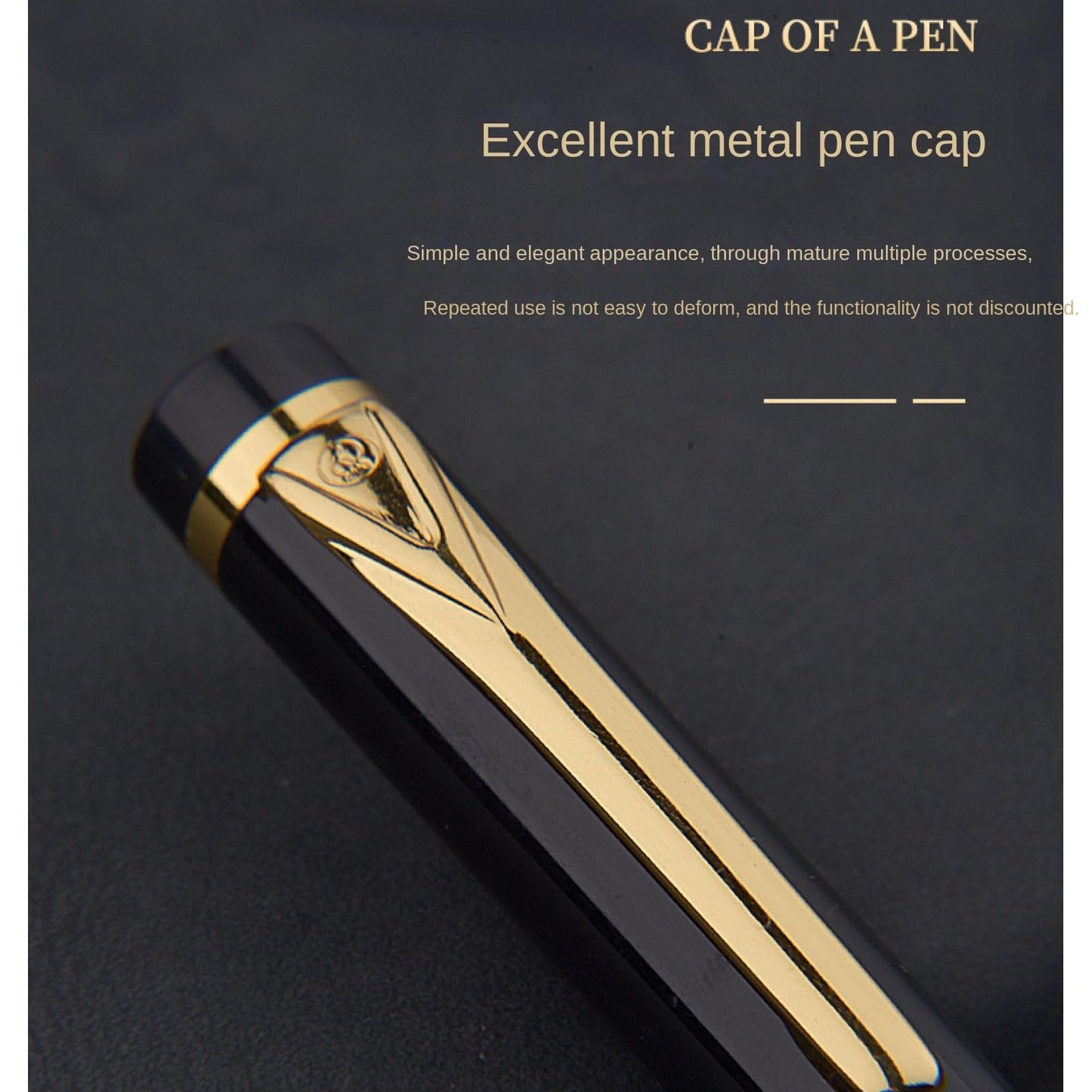 Borges Black Lacquer Rollerball Pen - Stunning Luxury Pen with 24K Gold Finish, Schmidt Ink Refill, Best Roller Ball Gift Set for Adult (Modern)