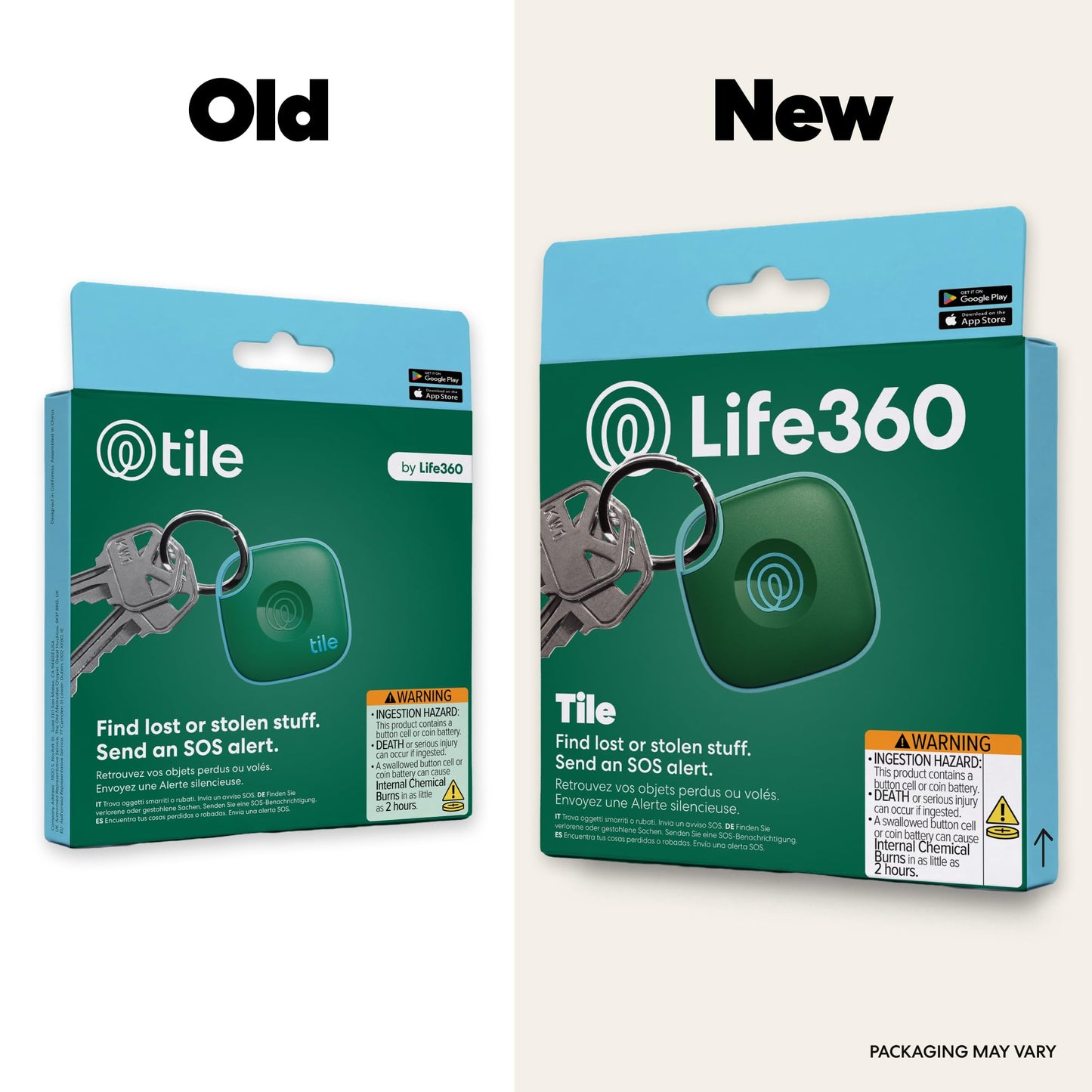 Life360 Tile - Bluetooth Tracker, Keys Finder and Item Locator for Keys, Bags and More. Phone Finder. Both iOS and Android Compatible. 1-Pack (Green Surf)