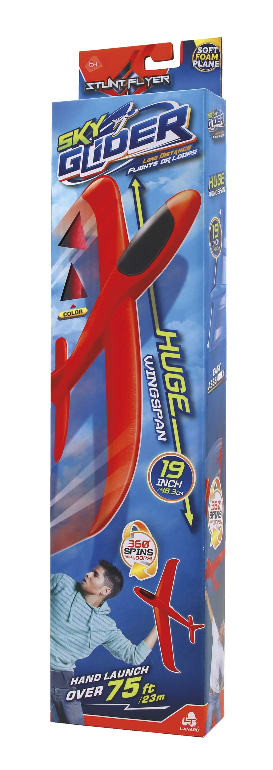 Toysmith LANARD Sky Glider Stunt Glider Outdoor Toy
