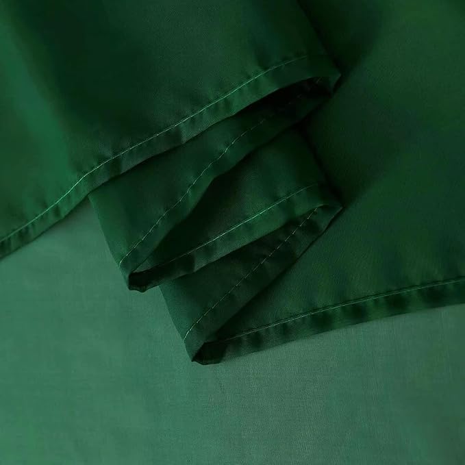 SpaceDresser Sheer Voile Window Treatment Rod Pocket Curtain Panels for Kitchen Bedroom Living Room Drapes Sunlight Filtering Privacy Semi Home Decor Assorted Colors Sizes (Foliage Green, 52 W x 54 L)
