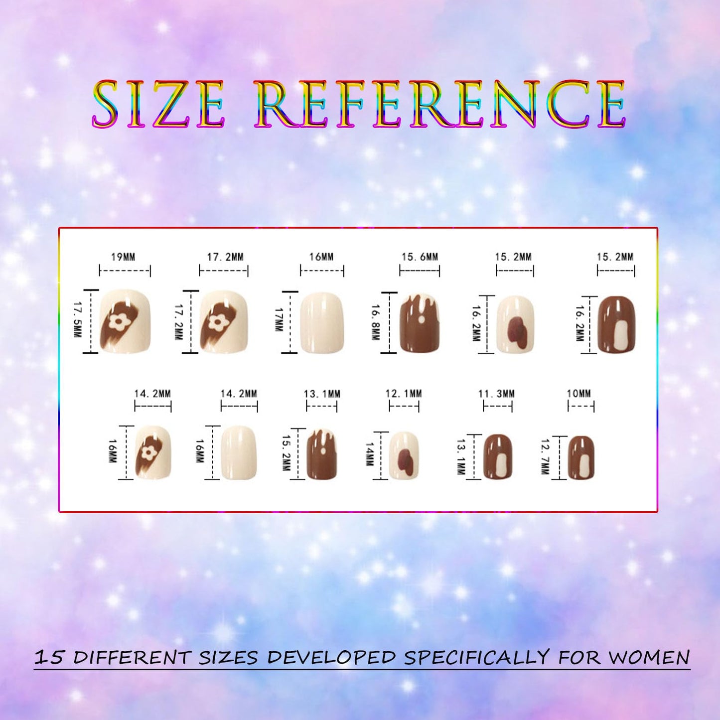 Short Press on Nails Square Fake Nails Ombre Acrylic Nails Press ons Full Cover Glue on Nails Pink White Gradient Glossy False Nails with Cute Artificial Stick on Nails for Women Girls 24 Pcs