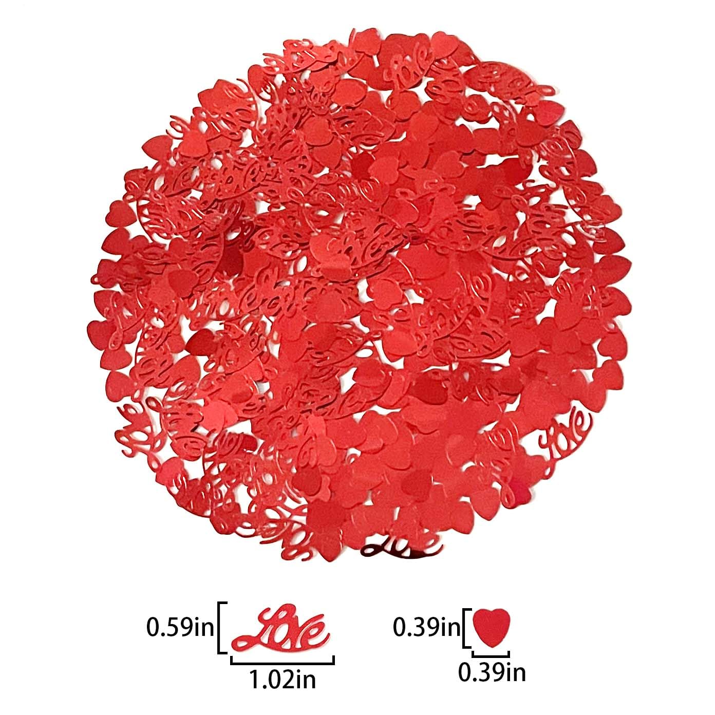 Valentine's Day confetti Love Hearts Table Confetti for Wedding Decoration Supplies Valentine's Day Party Sets