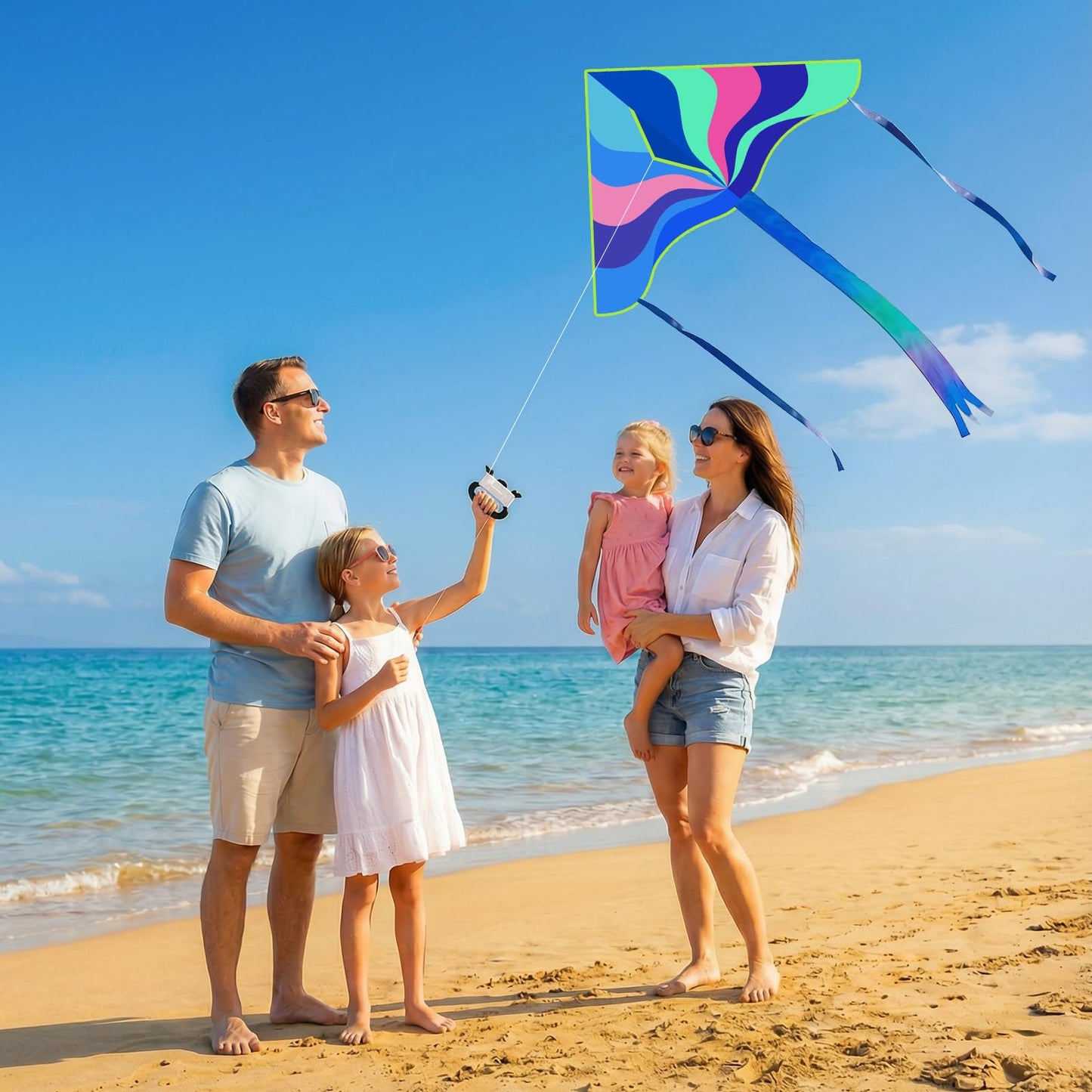3 Pack Large Kites - Butterfly Delta Dragonfly Kites Easy to Fly for Adults Kids Beach Park Outdoor Game Activities, Gifts for Easter and Festival
