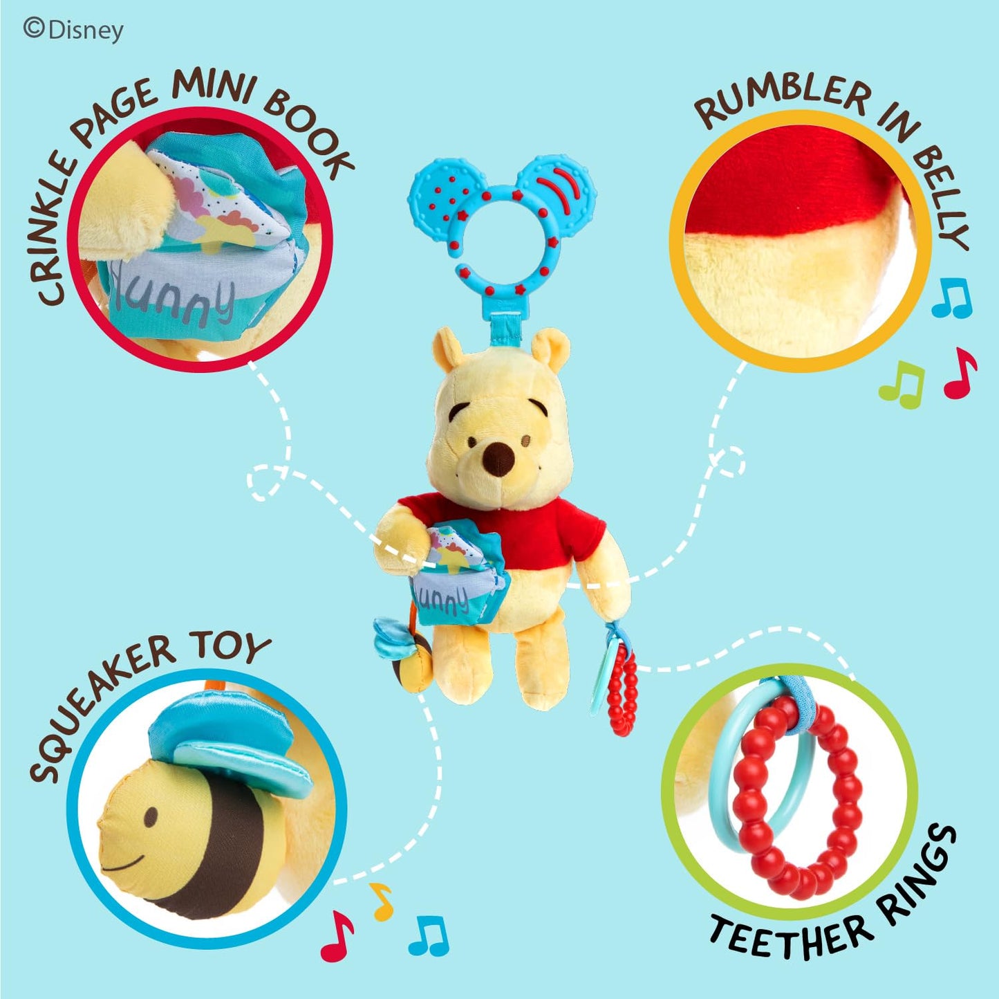 Disney Baby Winnie the Pooh On The Go Activity Toy