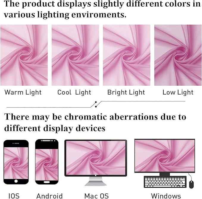 Lecloud Light Pink Sheer Curtains 120 Inches Long 2 Pcs, Solid Voile Light Filtering Rod Pockets Window Curtains for Bedroom, Modern Farmhouse Decor Drapes for Living Room, Each Panel 59" W x 120" L