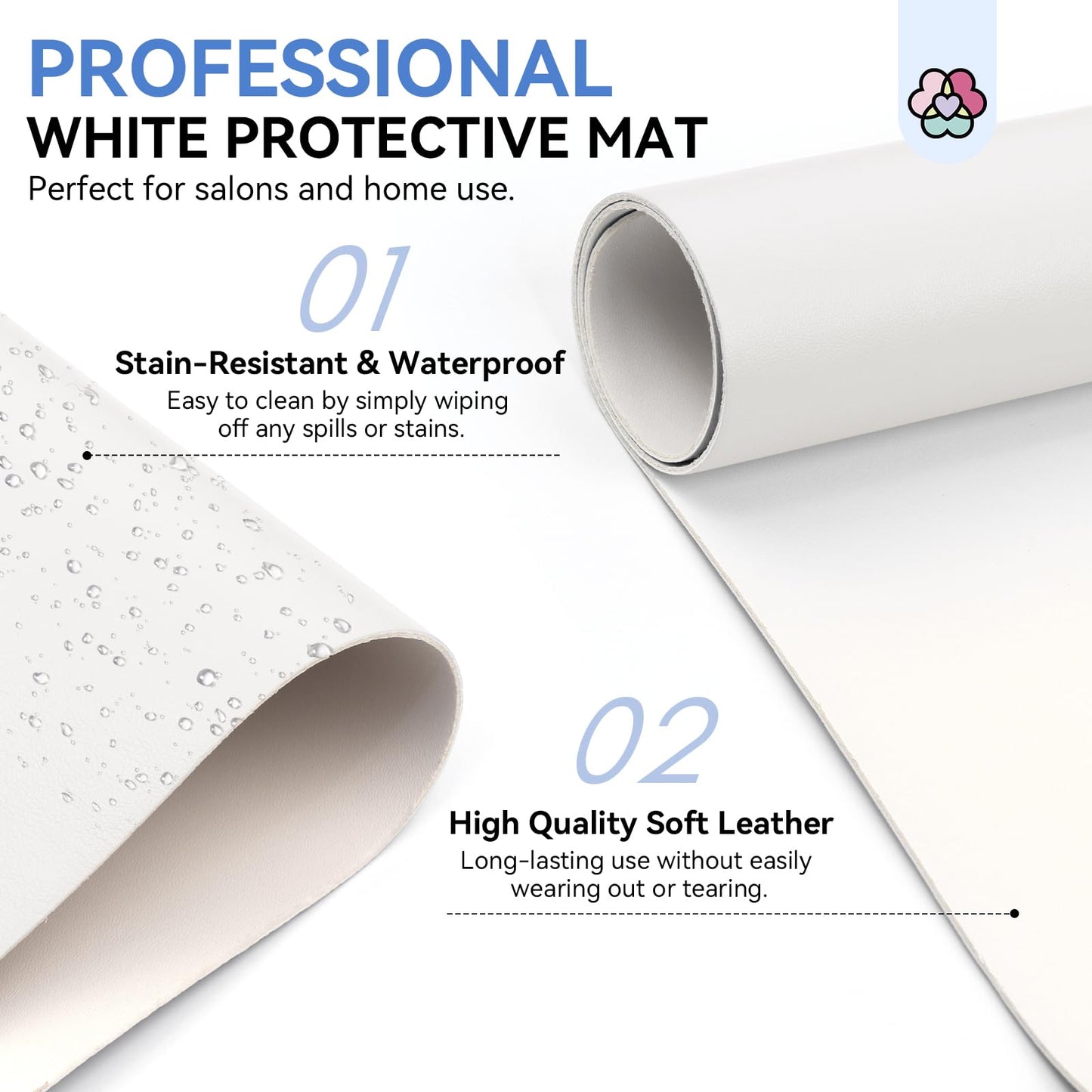 SAVILAND Arm Rest for Nails Tech Professional: 15.7" Full-Length Nail Arm Rest for White Super-Comfort Big Nail Arm Rest with Microfiber Leather Mat Height Hand Pillow Cushion Nail Salon Manicure