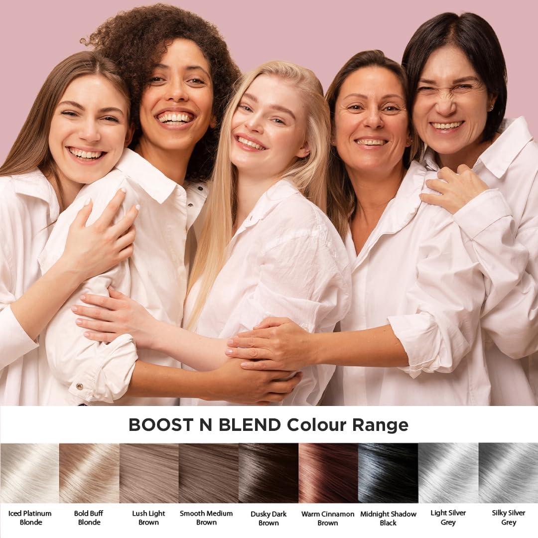 Boost N Blend Scalp Hair Concealer, Powder, Female Cotton Hair Fibers for Thinning & Visible Scalp - Volumizer for Women (25g/0.88oz)