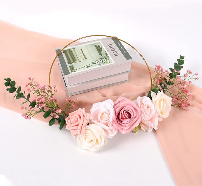 DEEMEI 15 PCS Babys Breath Artificial Flowers Fake Babys Breath Flowers Artificial Bulk Pink Gypsophila Bouquets Real Touch Faux Flowers for Wedding Floral Arrangement Party Home Decoration