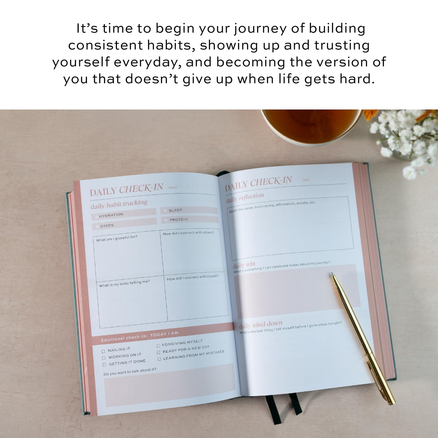 Paper & Progress Wellness Journal – 12-Week Fitness & Self Care Journal for Women | Daily Habit Tracker, Meal Planner, Workout Log, Weekly Reflections & Mindset Coaching Prompts