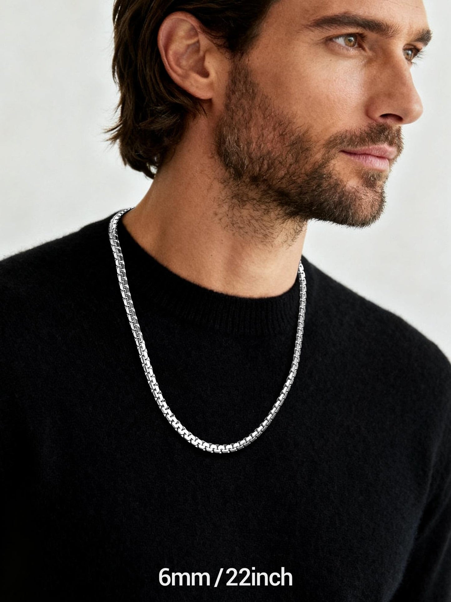 PROSTEEL 20 inch Mens Chain Necklace Necklaces Cool Men Jewelry 316L Stainless Steel Chains